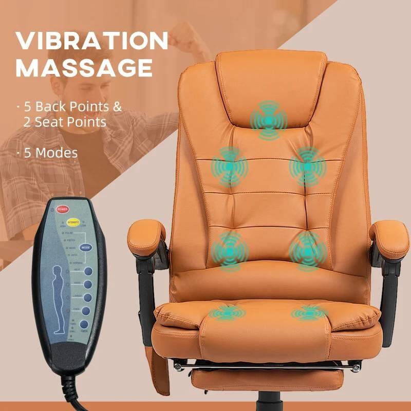 VIBRATION MASSAGE

- 5 Back Points & 2 Seat Points
- 5 Modes