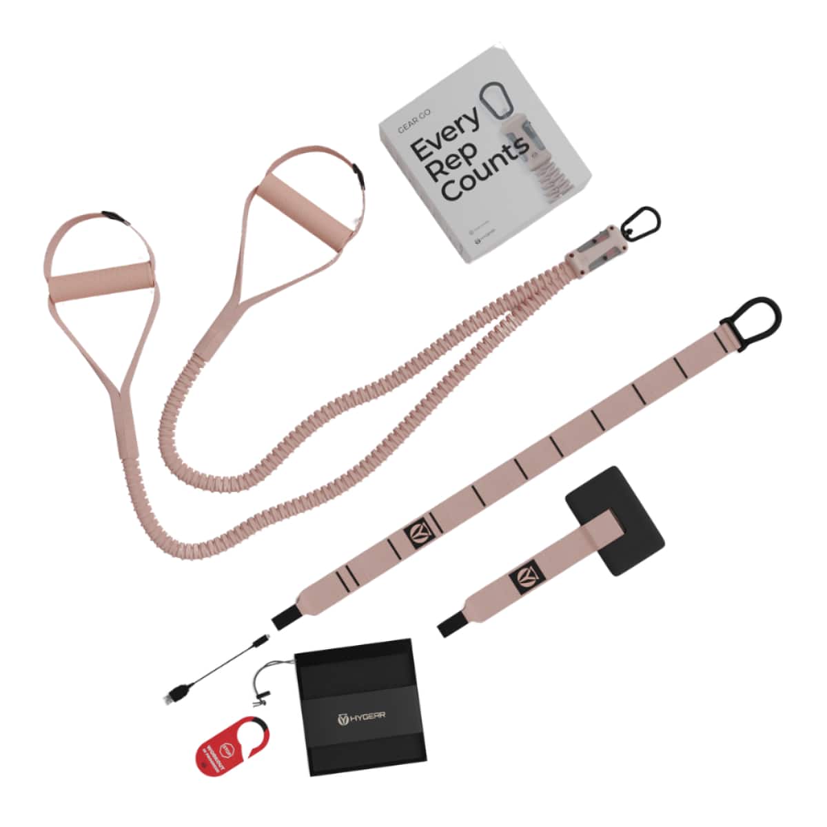 Habeats - Smart Resistance Bands w/ Performance Tracker - Rose