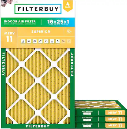 D. - TNE - 4 PACK FILTERBUY INDOOR AIR FILTER SUITABLE FOR BOTH RESIDENTIAL & COMMERCIAL USE 16x25x1 ACTUAL SIZE: 15-1/2 24-5/2 Ara MERV 11 FILTERBUY SUPERIOR - - I Q. UL o cN FILTERBUY FILTERBUY DATE INSTALLED / / DATE INSTALLED DATE INSTALLED MERV 11 MERV 11 MERV 11