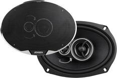 Front. Jensen - APEX Power Series 6x9 3-Way Premium Aramid Fiber Car Speakers (Pair) | 375 Watts Peak Power (100W RMS) per Speaker - Black.