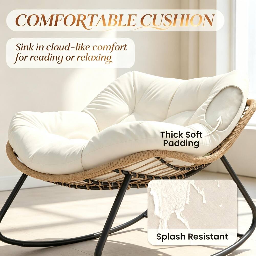 COMFORTABLE CUSHION

Sink in cloud-like comfort for reading or relaxing

Thick Soft Padding

Splash Resistant