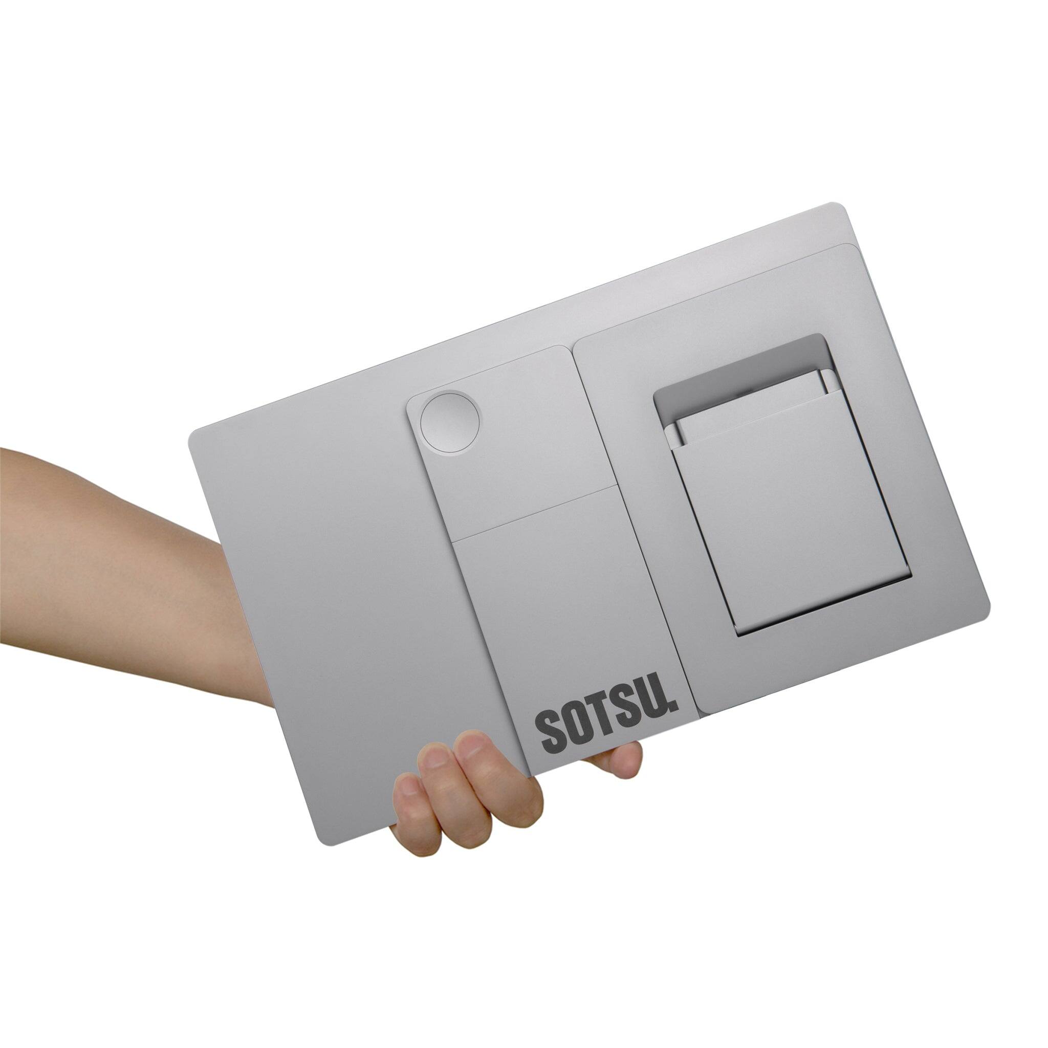 Back. SOTSU - SOTSU Base Stand for 14" Portable Monitor - Metallic Gray - Metallic Gray.