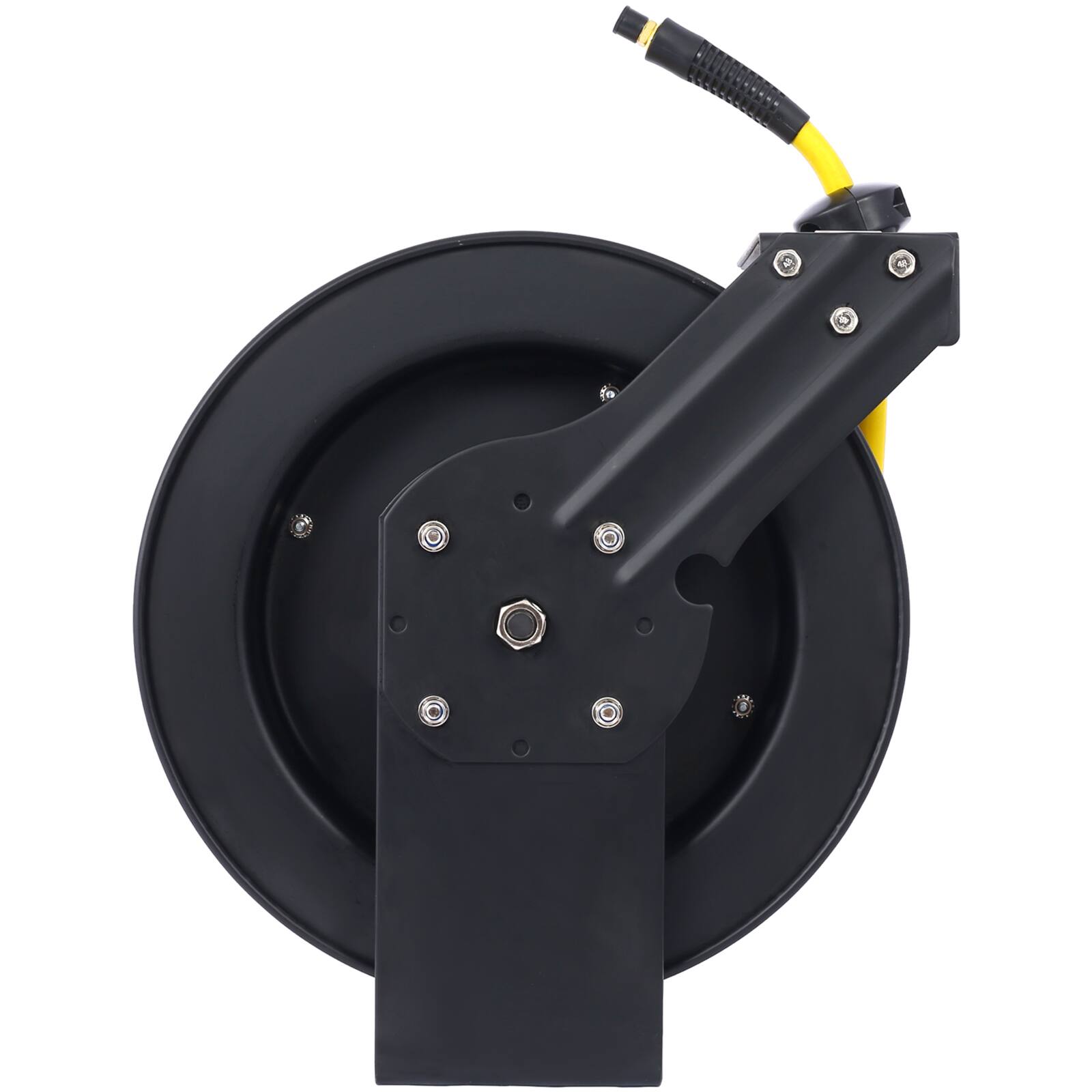 Alt View 10. LOVMOR - 3 8 in x 50 Foot Retractable SBR Rubber Air Hose Reel Industrial Steel Single Arm.