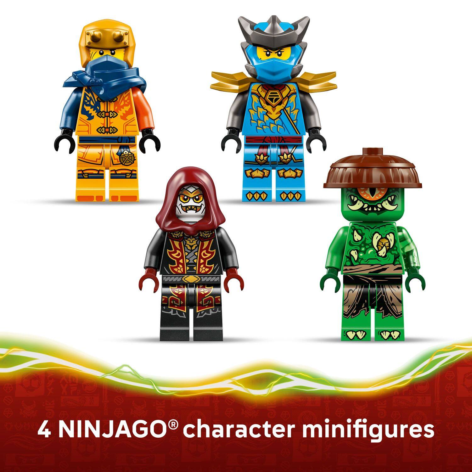 4 NINJAGO® character minifigures