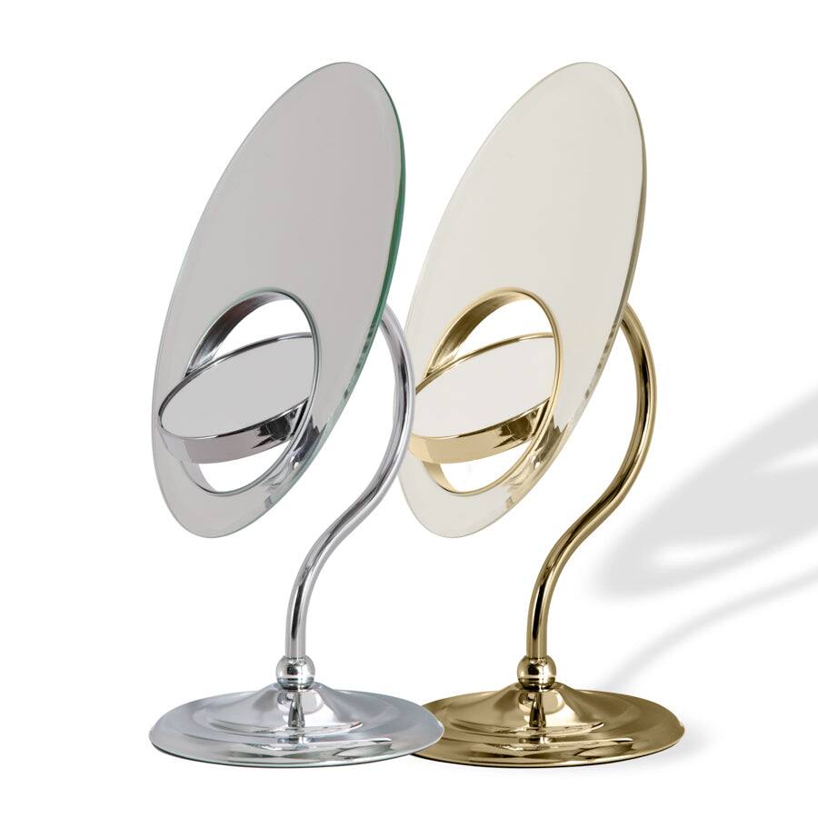 Back. Zadro - Tri-Optics Makeup Mirror with 8X/3X/1X Magnifications - Chrome.