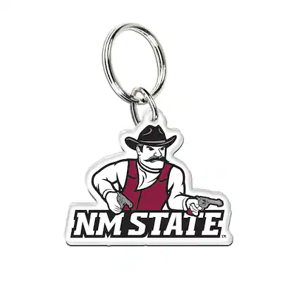 Front. WinCraft - New Mexico State Aggies Premium Acrylic Team Key Ring - Multicolor.
