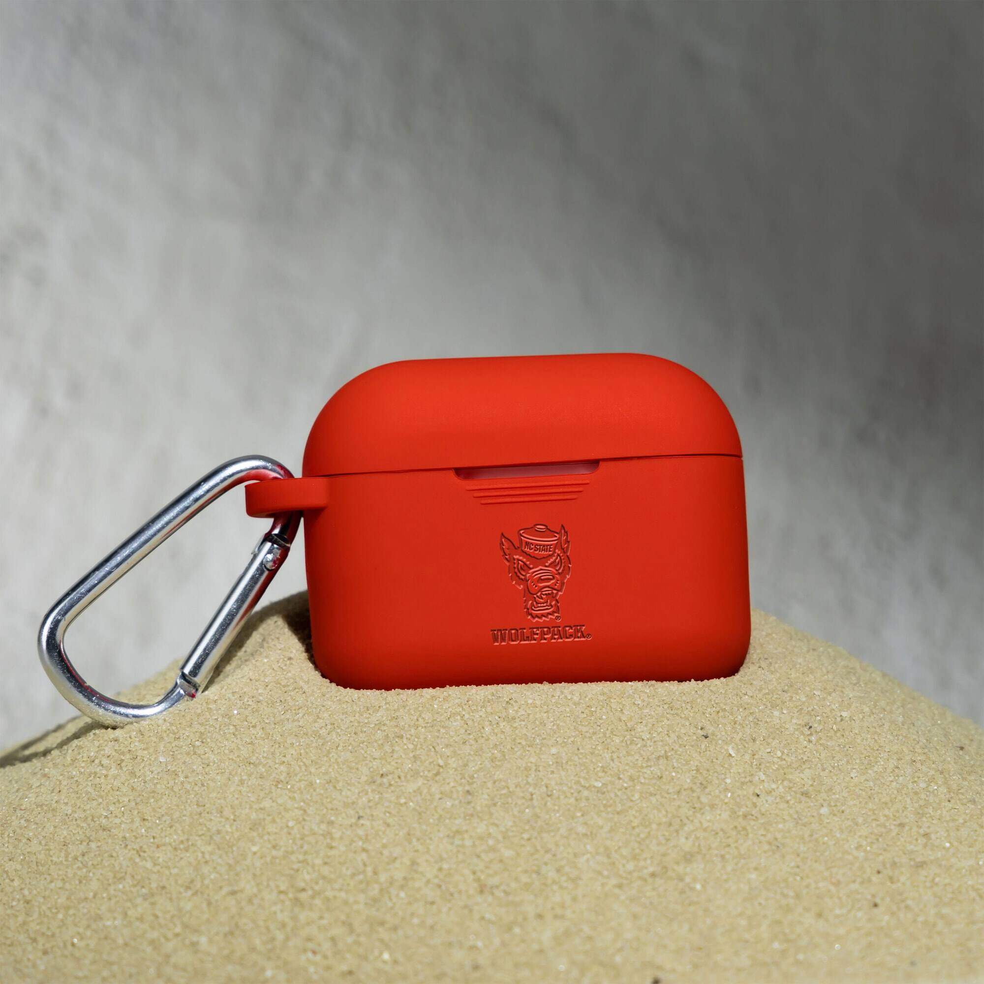 Alt View 1. Affinity Bands - NC State Wolfpack Debossed Silicone Airpods Pro Case Cover - No Size - Multicolor.