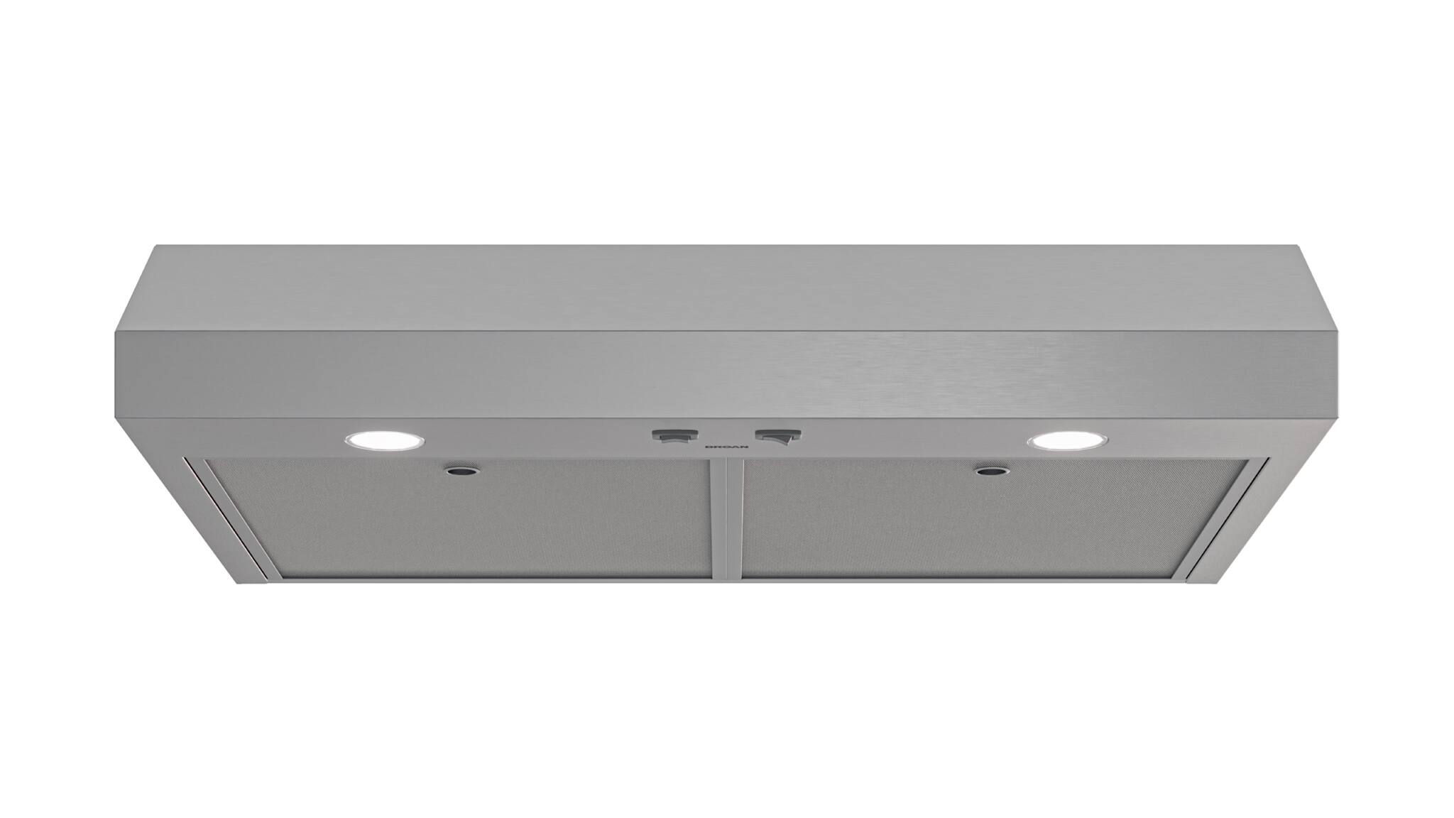 Alt View 3. Broan - Broan-NuTone 30-Inch Under Cabinet Range Hood, ENERGY STAR, 350 Max Blower CFM - Stainless Steel.