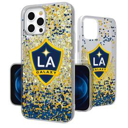Keyscaper - MLS - LA Galaxy iPhone Confetti Glitter Design Case - 15 - Multicolor