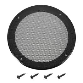Unique Bargains - Speaker Grill Mesh Cover, Metal Subwoofer Grill Guard Protector ABS Frame for Car Audio, 4 Screws Included - Black Black