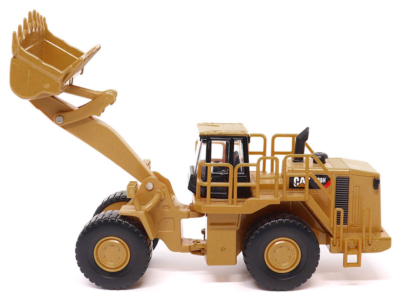 Alt View 3. Diecast Masters - CAT Caterpillar 988H Wheel Loader Yellow 1/64 Diecast Model by Diecast Masters.