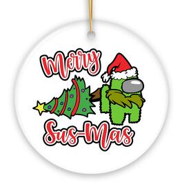 OrnamentallyYou - Merry Sus-Mas Funny Christmas Ornament - Multi-colored