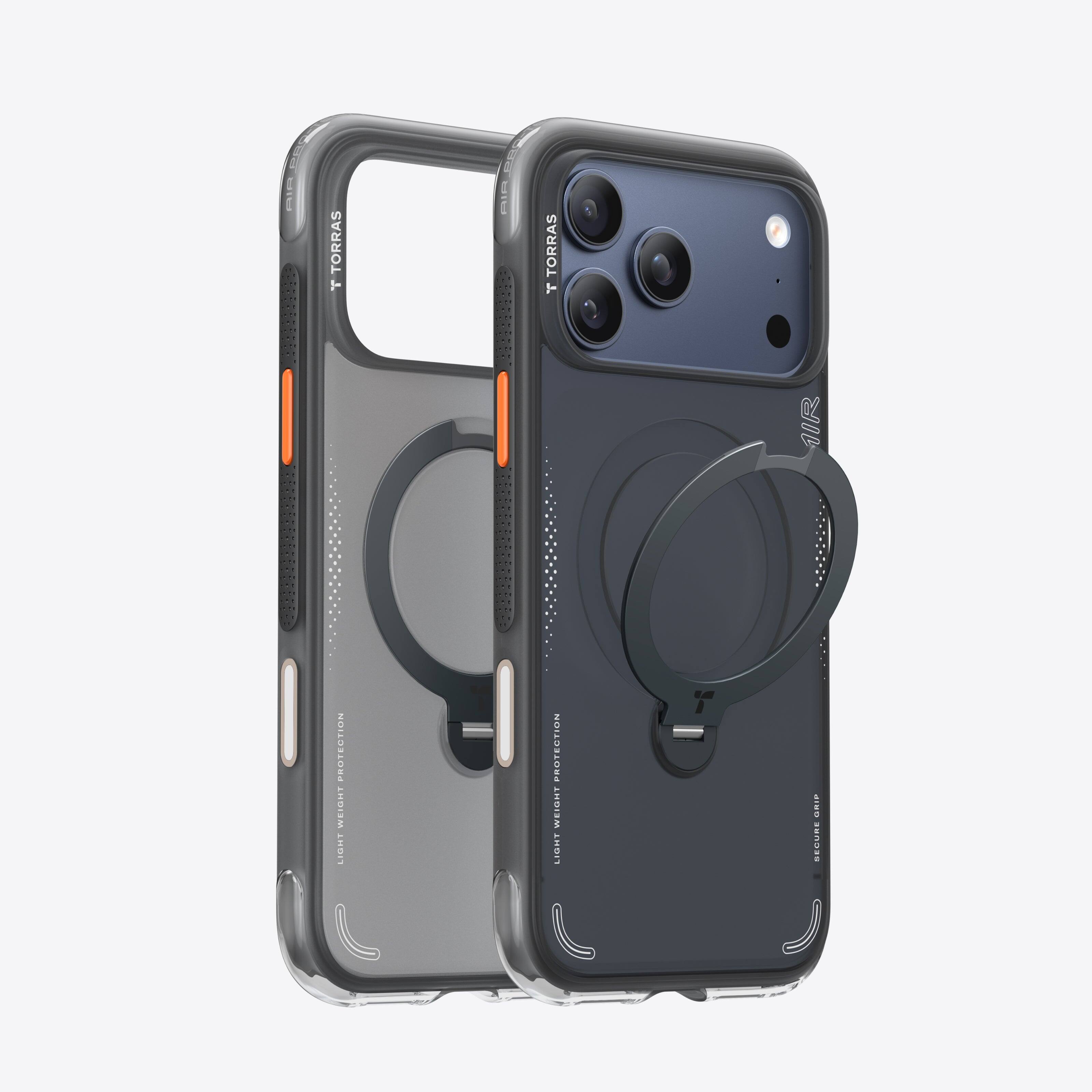 TORRAS - Ostand Q3 Air, Shockproof Magnetic Case with 360° Stand, iPhone 17 Pro Max - Shadow Black price history on PriceWatchPro
