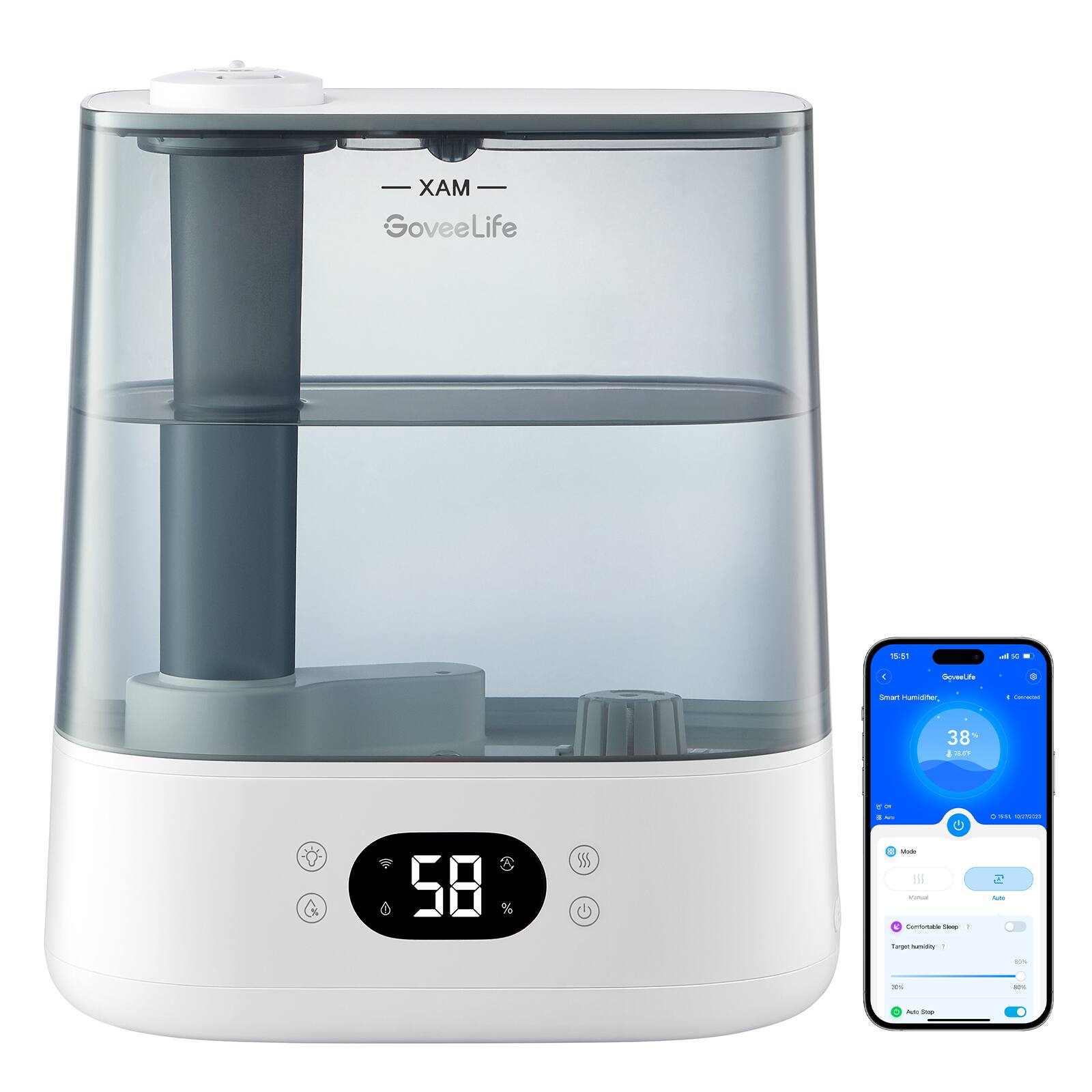 - MAX GoveeLife
- Sean mune
- 38 4 S 58 S5
- Sembrses
- Turpor
- 1

- XAM
- GoveeLife

- 58%
- 38%