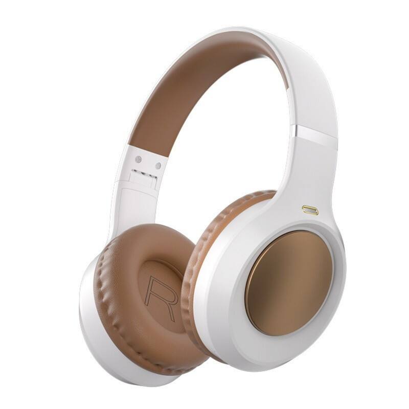 Front. RISOKEYS - Over Ear Headphones Wireless Bluetooth - Foldable Lightweight Headset, Noise Canceling for Home/Office/Cellphone - White.