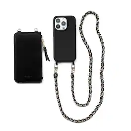 Cordée Cases - 3-Piece Crossbody Phone Case Set - Black