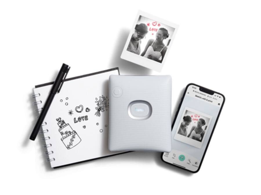 Fujifilm instax SQUARE Link Smartphone Printer Ash White 16785547