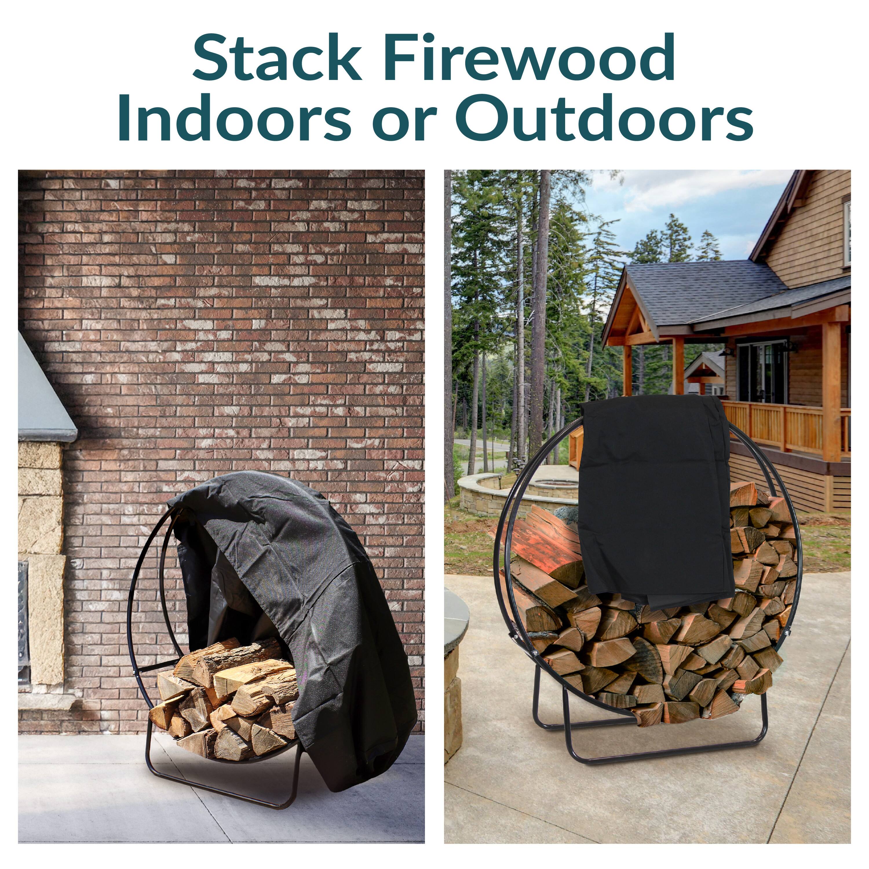 Stack Firewood Indoors or Outdoors