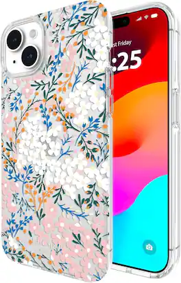 kate spade new york - iPhone 15 Plus/iPhone 14 Plus Protective Case with MagSafe: TPU Material - Multi-Floral