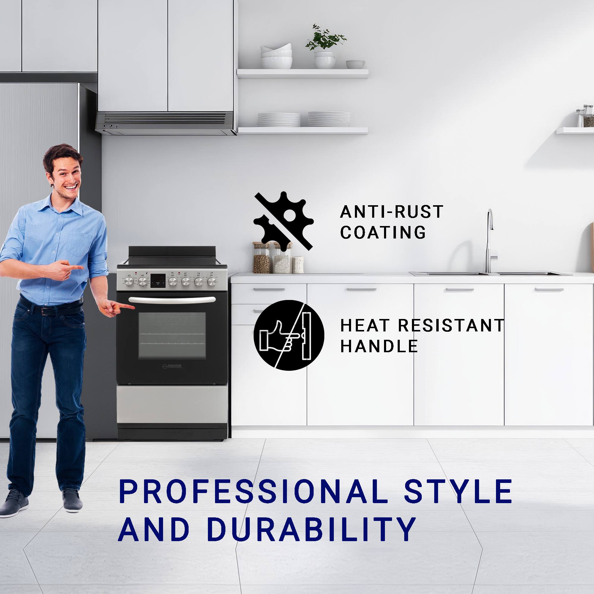 ANTI-RUST COATING  
HEAT RESISTANT HANDLE  
PROFESSIONAL STYLE AND DURABILITY