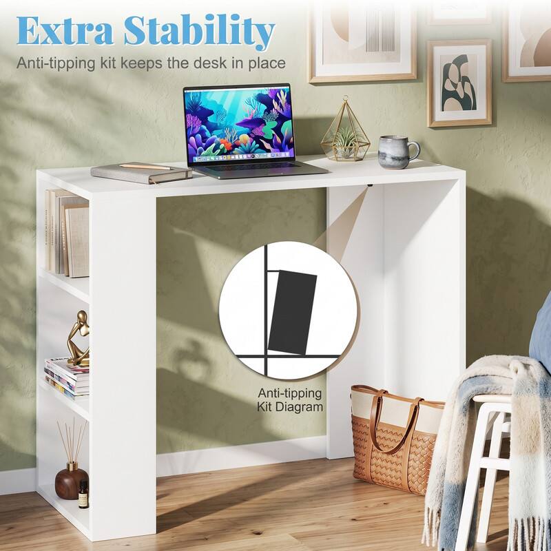 Extra Stability  
Anti-tipping kit keeps the desk in place  
Anti-tipping Kit Diagram