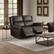 Alt View 13. ProLounger - Di'Onna Rolled Arm Distressed Faux Leather 2 Seat Wall Hugger Recliner Loveseat - Fog Gray.
