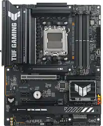 ASUS - TUF GAMING B650E-PLUS WIFI (Socket AM5) AMD B650 ATX DDR5 Wi-Fi 7 Motherboard - Black - Front_Zoom