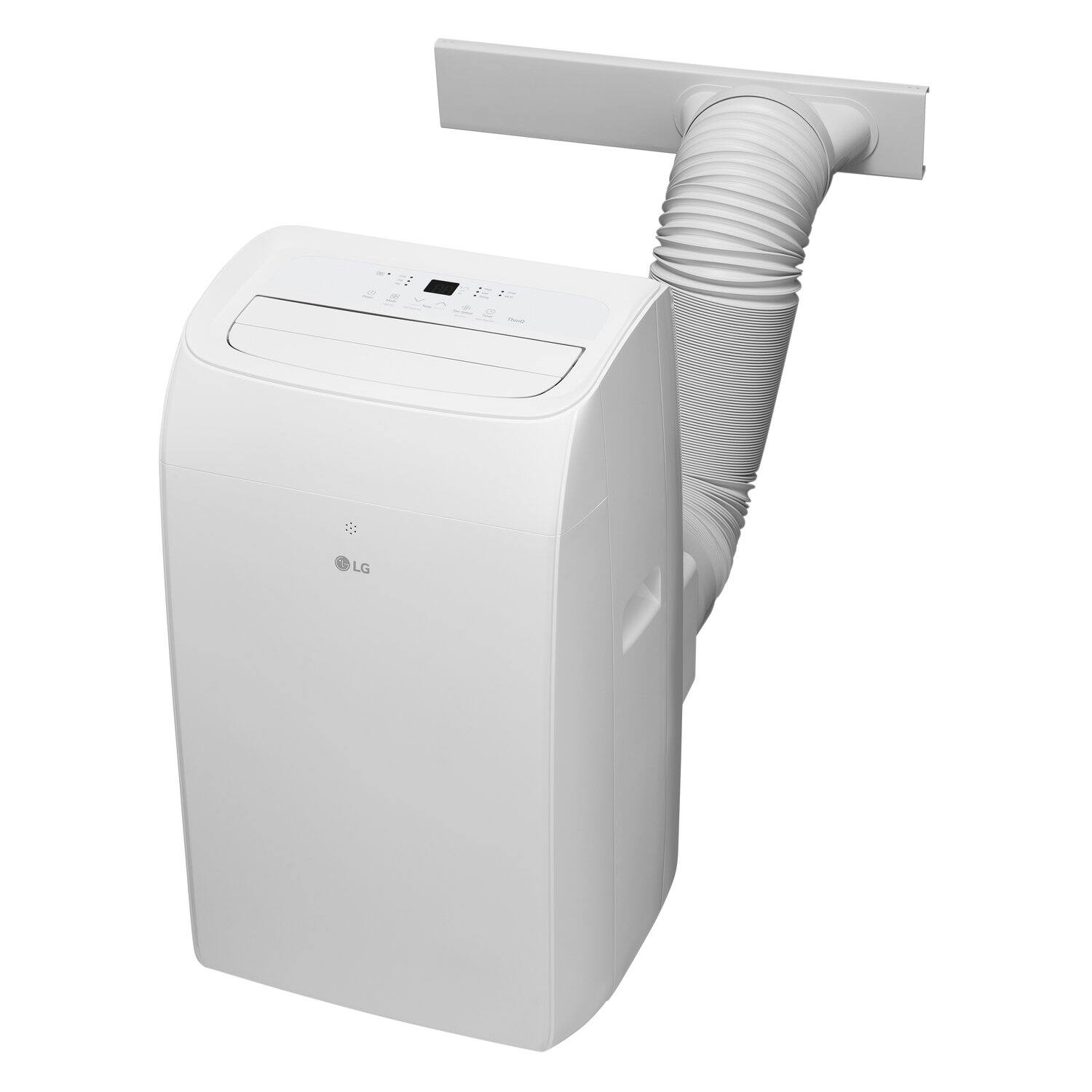 Alt View 8. LG - 350 Sq. Ft. 8,350 BTU DOE Smart Portable Air Conditioner - White.
