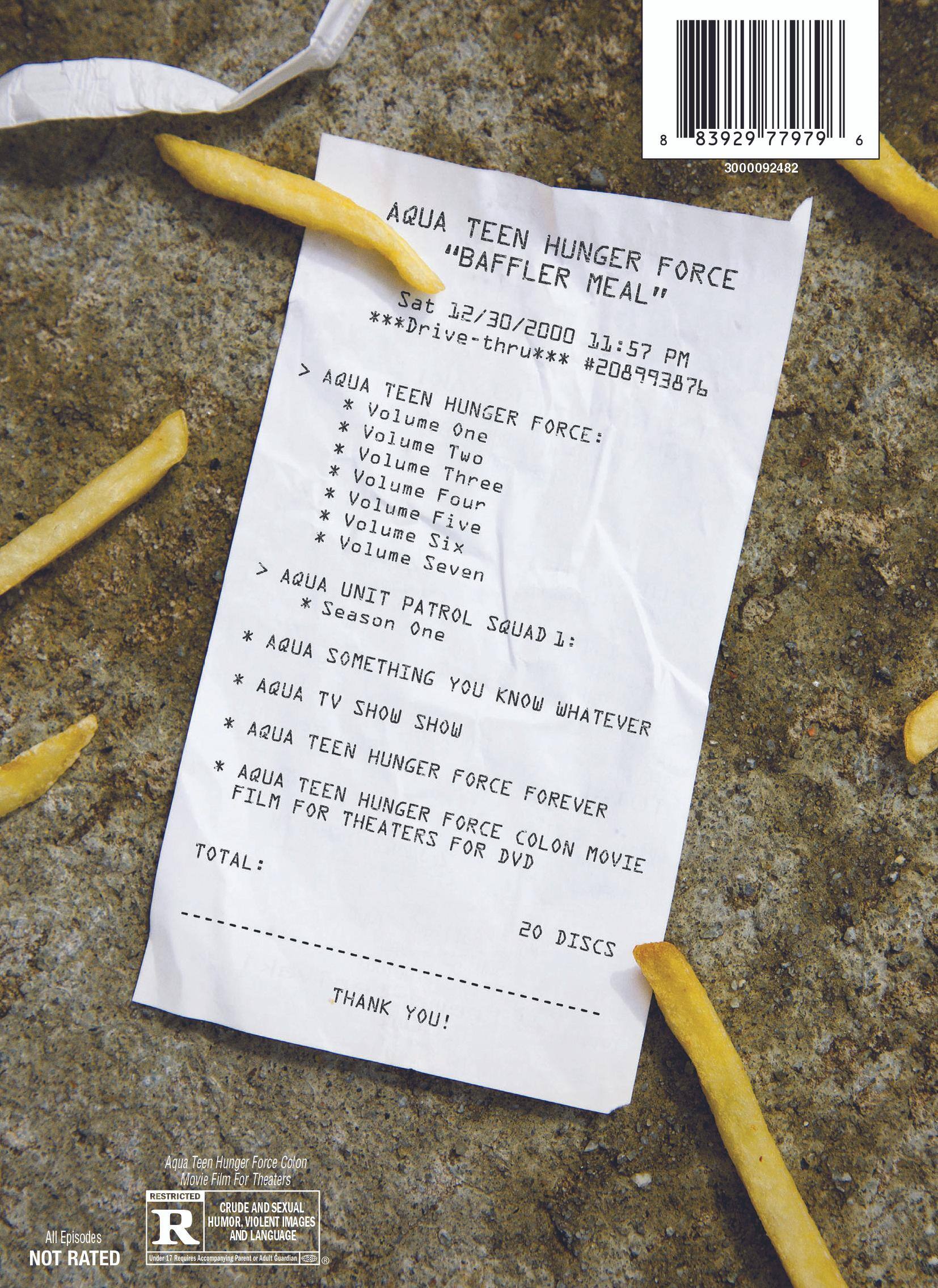 Back. Aqua Teen Hunger Force: The Baffler Meal Complete Collection (DVD Set) [DVD].