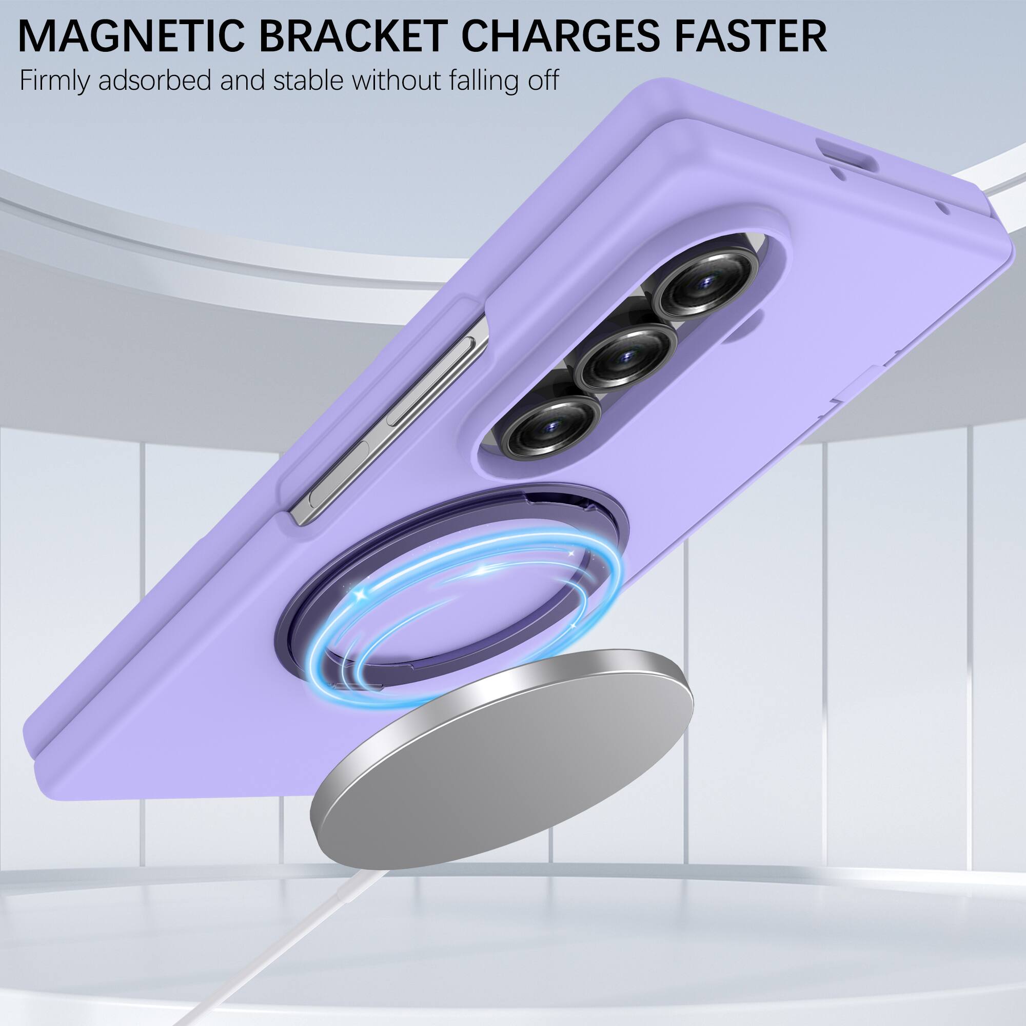 MAGNETIC BRACKET CHARGES FASTER  
Firmly adsorbed and stable without falling off