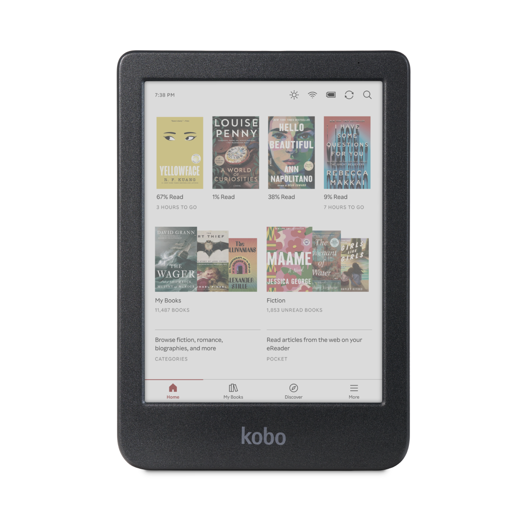 Kobo Clara colourブラック 本体 Kobo Clara Colour eReader (Black) with and AC Bundle 2024