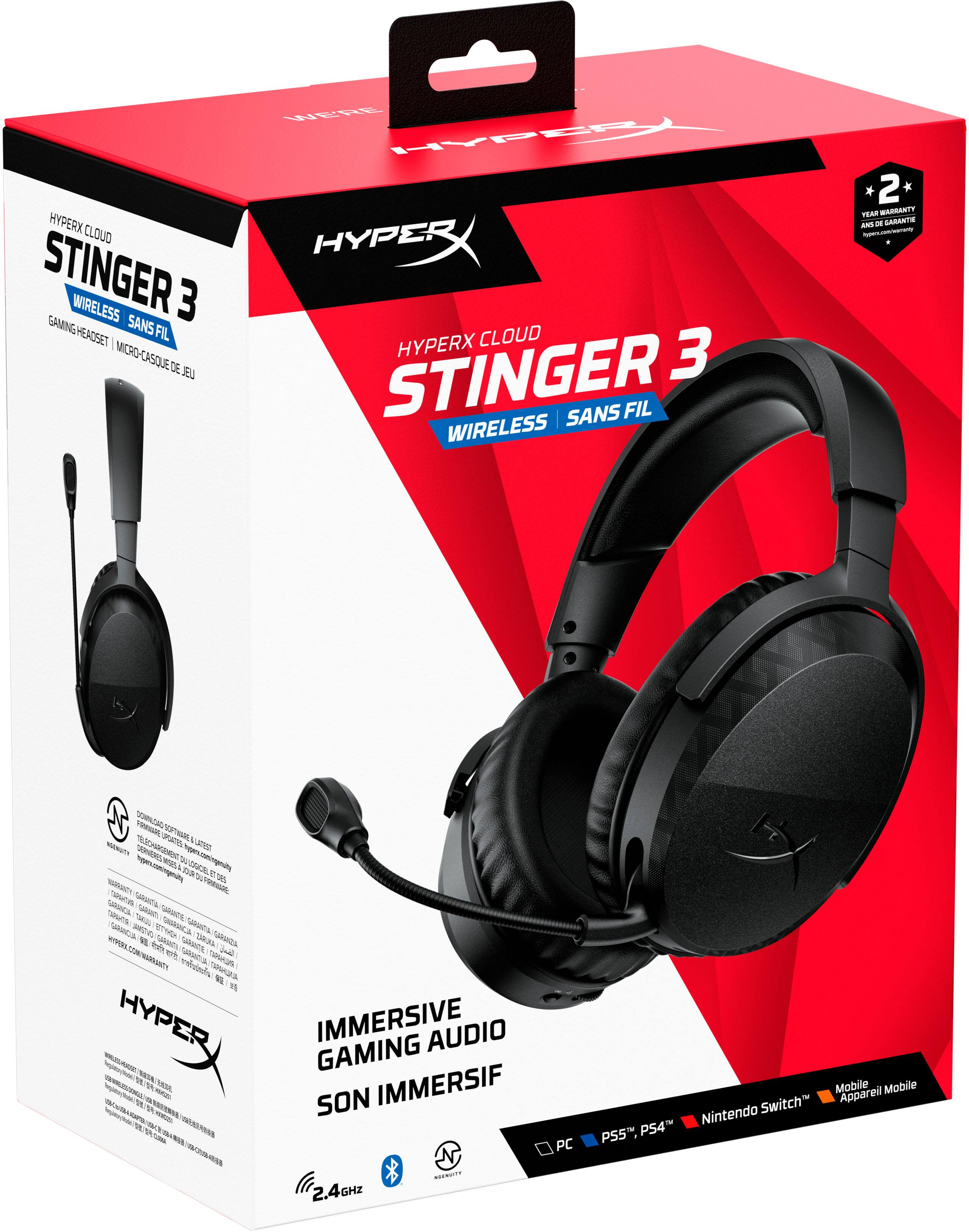 HyperX Cloud Stinger 3 Wireless Gaming Headset w/ Adjustable