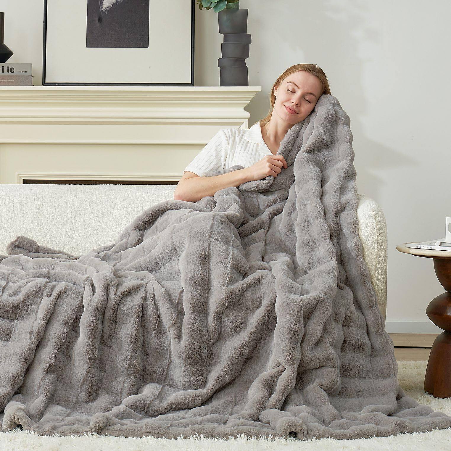 Grey Throw(50" x 60")