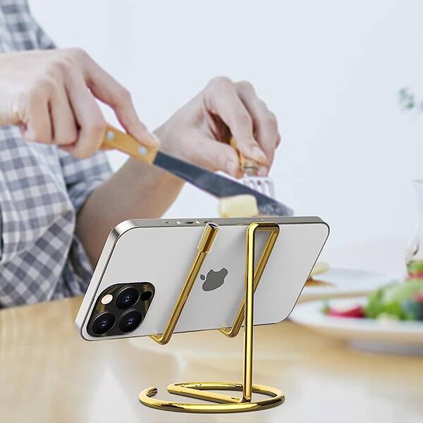 Alt View 1. Surge Circuit - GOLD PORTABLE PHONE STAND - Gold.
