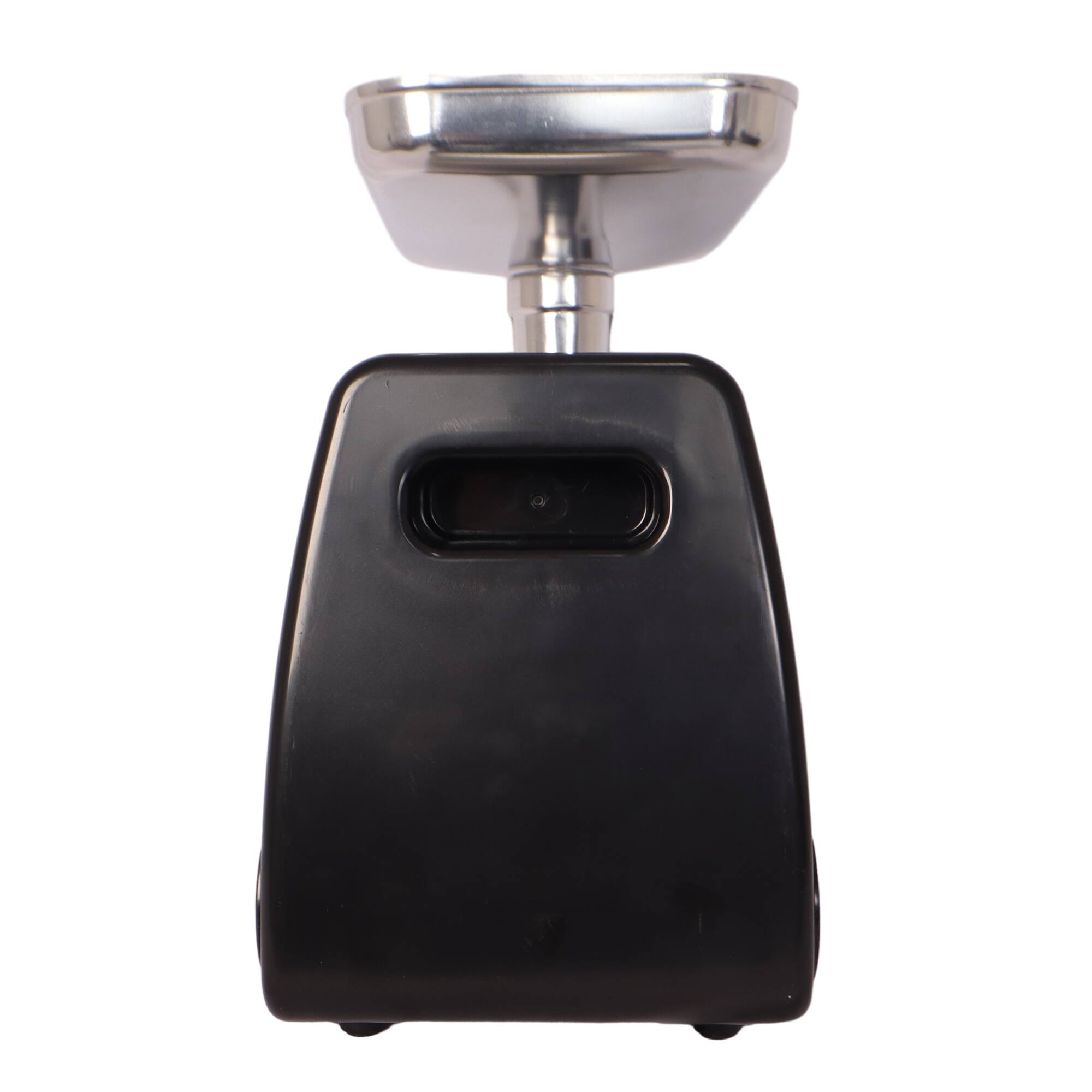 Back. Breezary - Electric Meat Grinder and Sausage Stuffer, 570W Stainless Steel Home Grinder with 3 Grinding Plates and Reverse Function - Black and metallic.