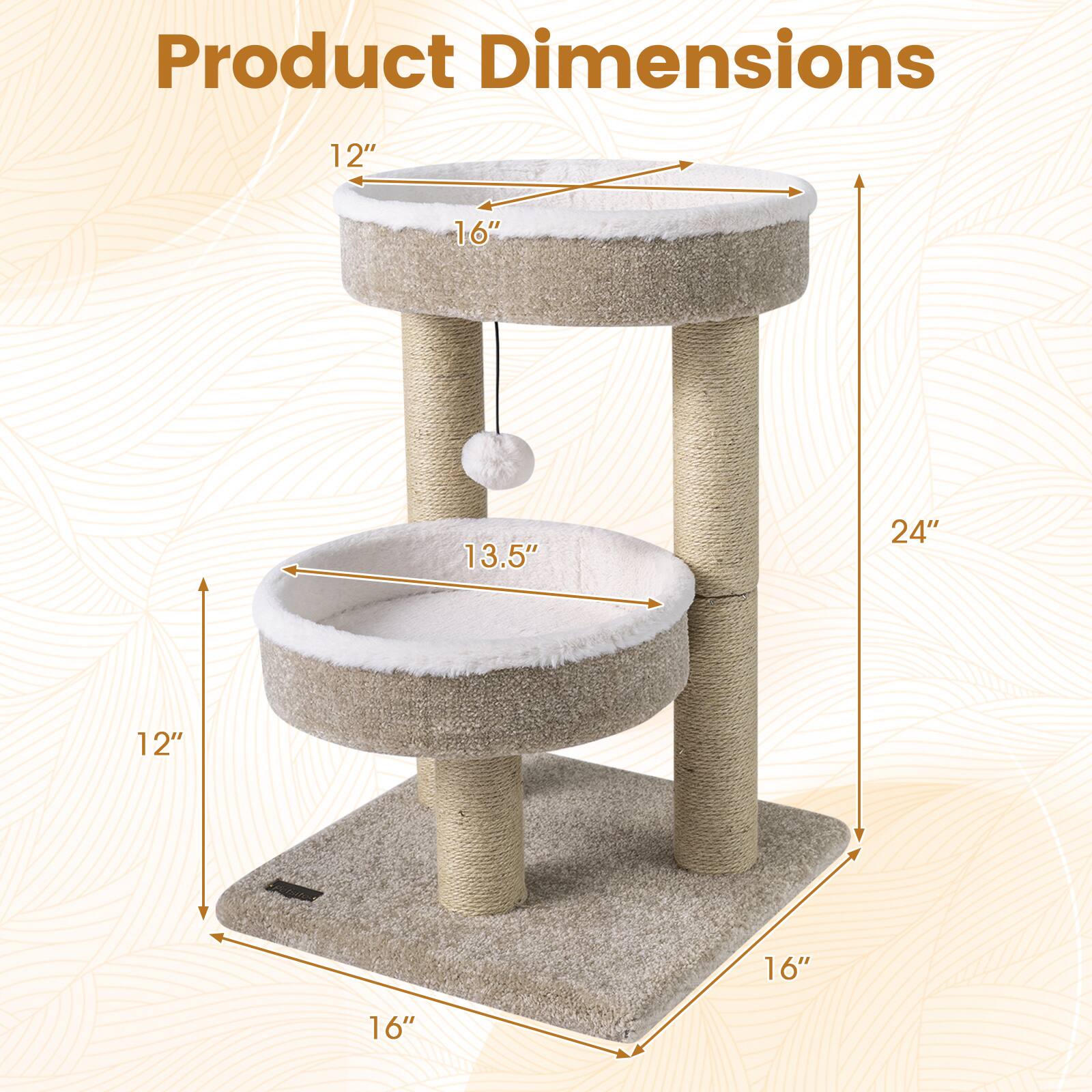 Product Dimensions: 12" x 16" x 13.5" x 24" x 12" x 16" x 16"