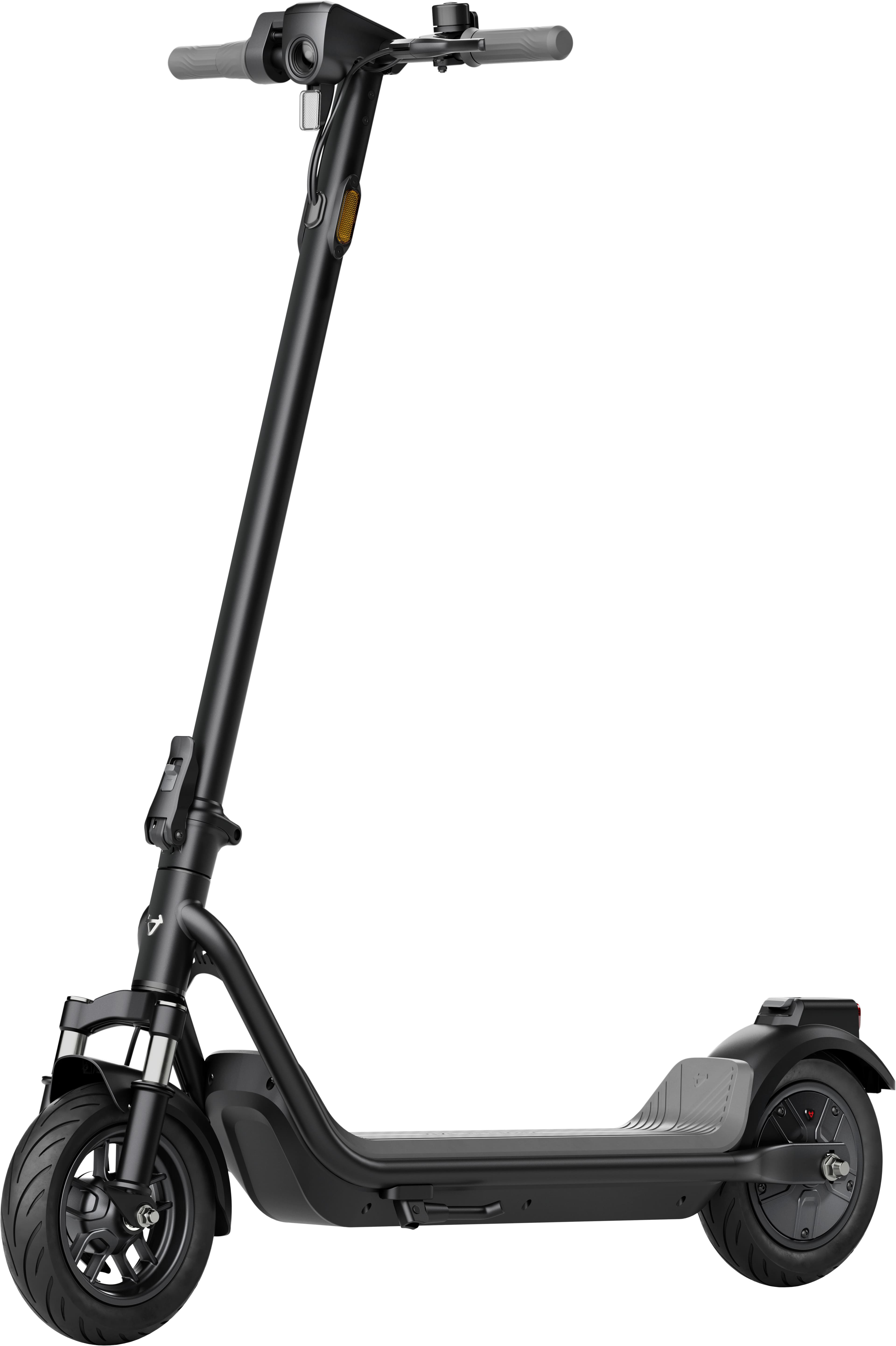 Front. NIU - KQi 100P Foldable Electric Kick Scooter W/ 18 mi Max Range & 17.4 mph Max Speed - Gray.