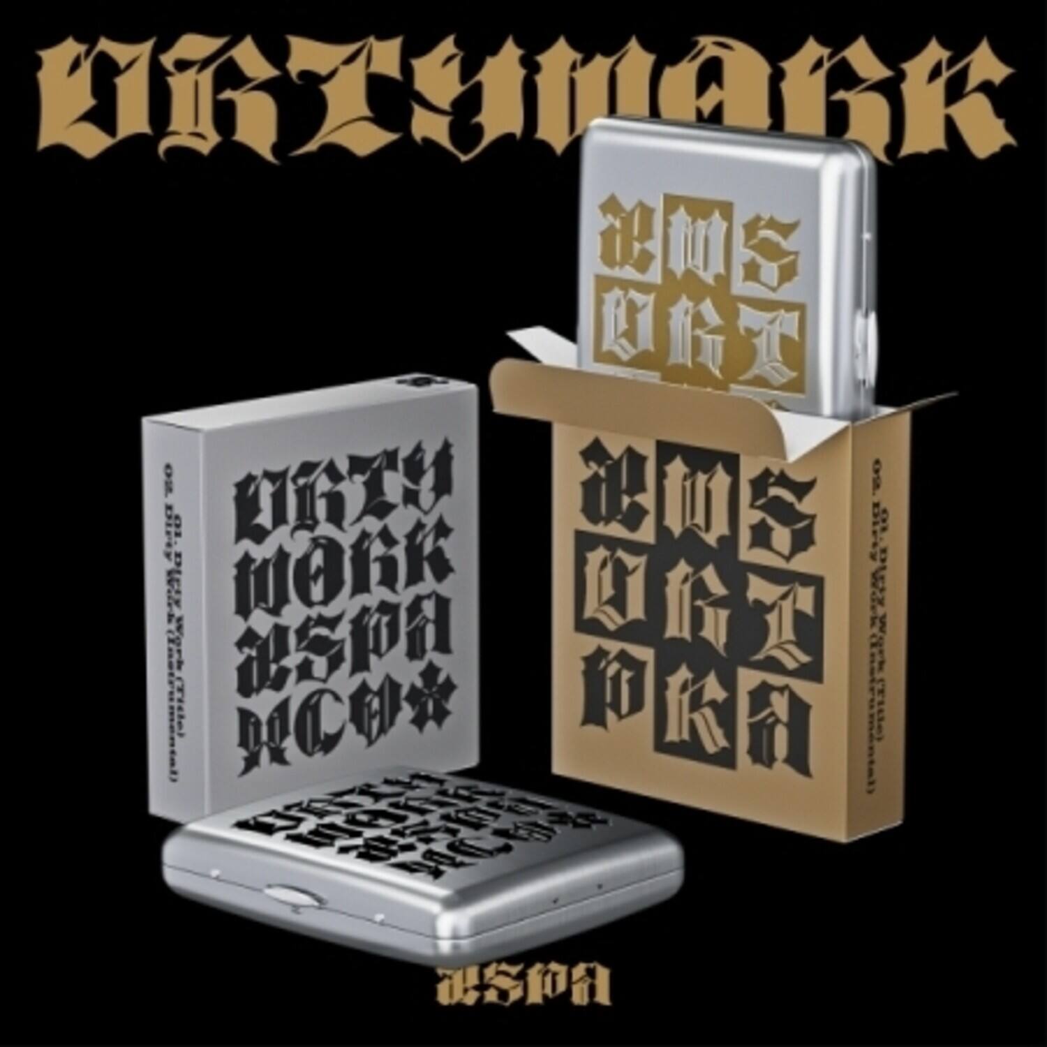 Aespa - Dirty Work - Dirty Tin Case Version - w/Booklet, Folding Card, Sticker, Cubic Sticker, - COMPACT DISCS [CD] price history on PriceWatchPro