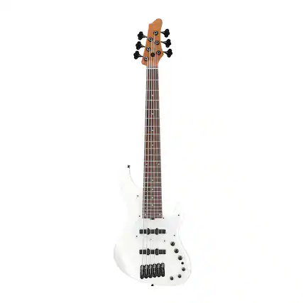 Front. Ibanez - Ibanez MDM1006PW MDM 6str Electric Bass w/Bag - Pearl White.
