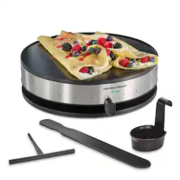 Hamilton Beach - Crepe Maker with Ceramic Nonstick Surface - Stainless Steel