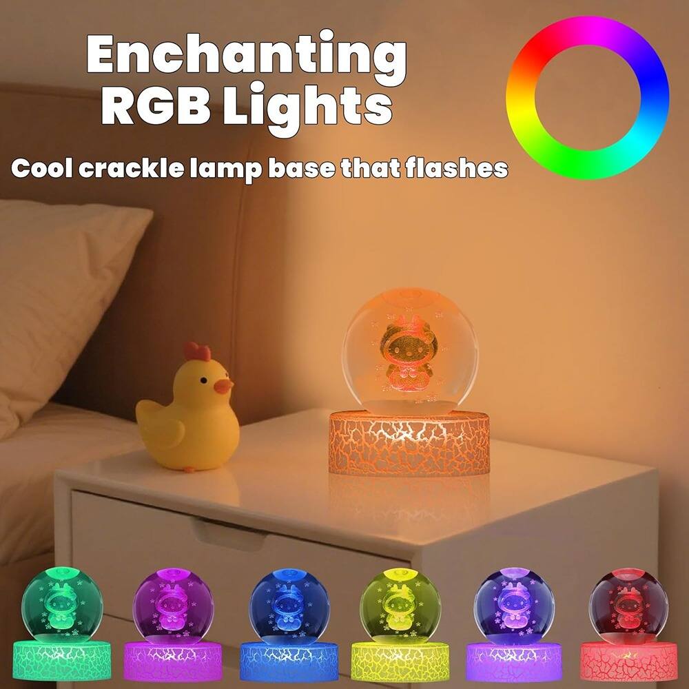 Enchanting RGB Lights  
Cool crackle lamp base that flashes