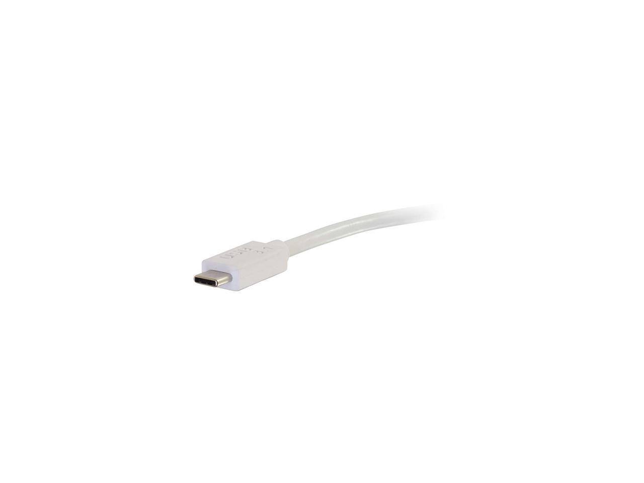 Alt View 3. Cables to Go - C2G 29475 USB-C to HDMI Adapter - White - Audio/Video for HDTV, Projector.