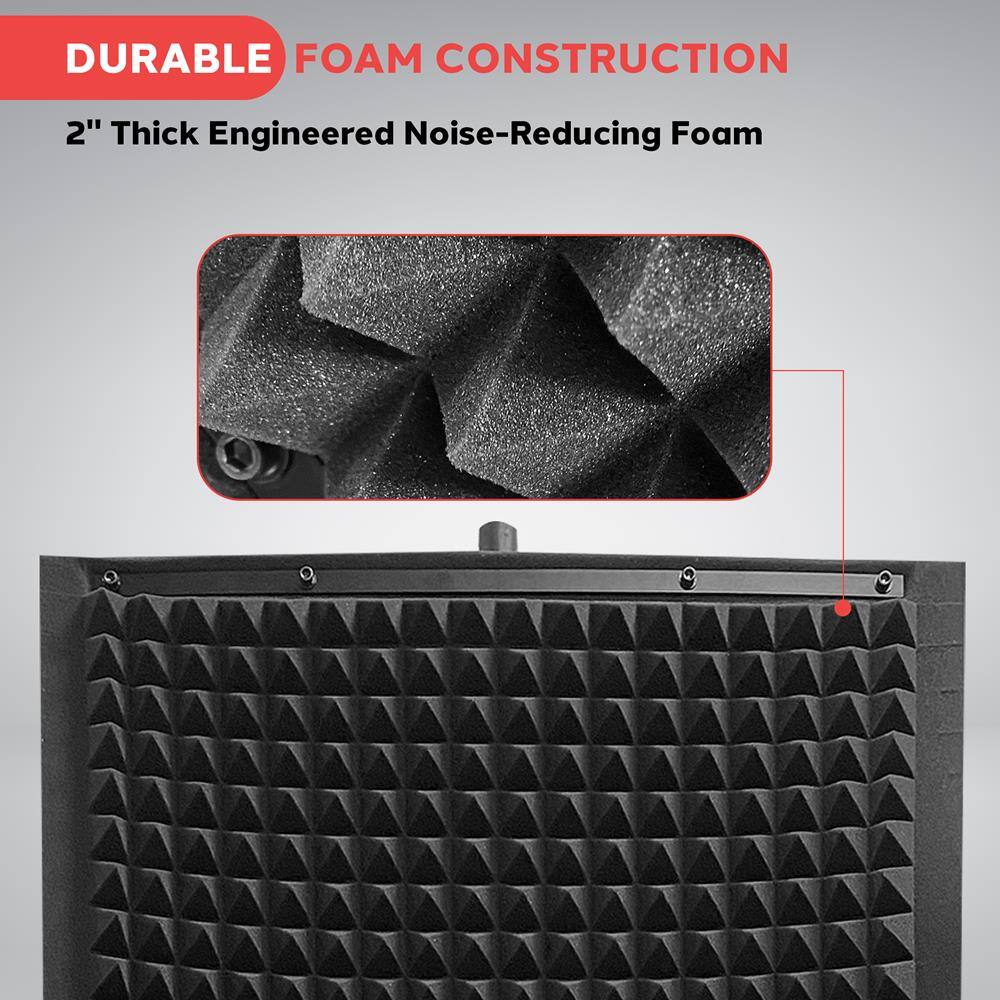 DURABLE FOAM CONSTRUCTION  
2" Thick Engineered Noise-Reducing Foam