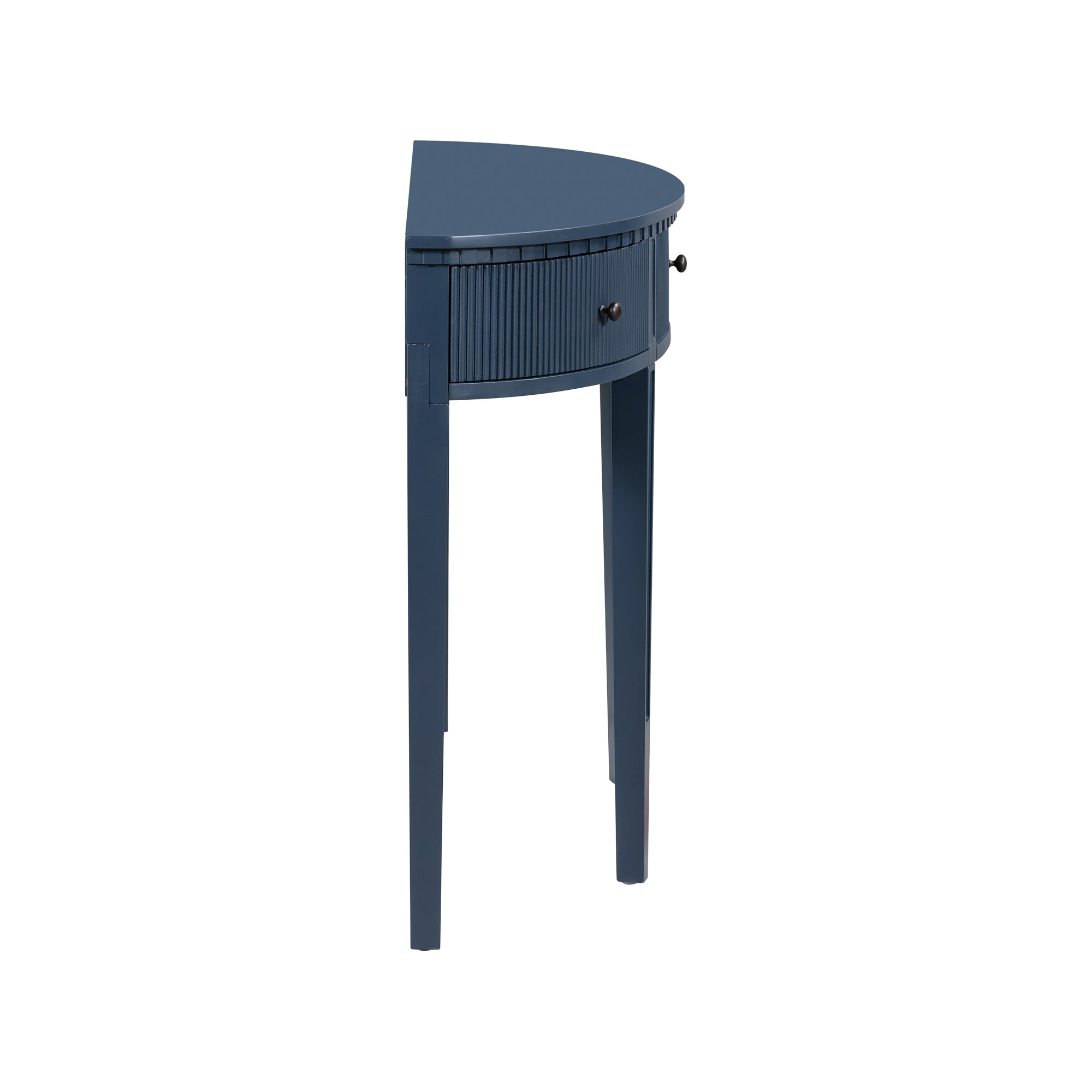 Alt View 8. Boyel Living - Modern Vertical Stripe Console Table with 3 Drawers and Solid Pine Legs - Blue.