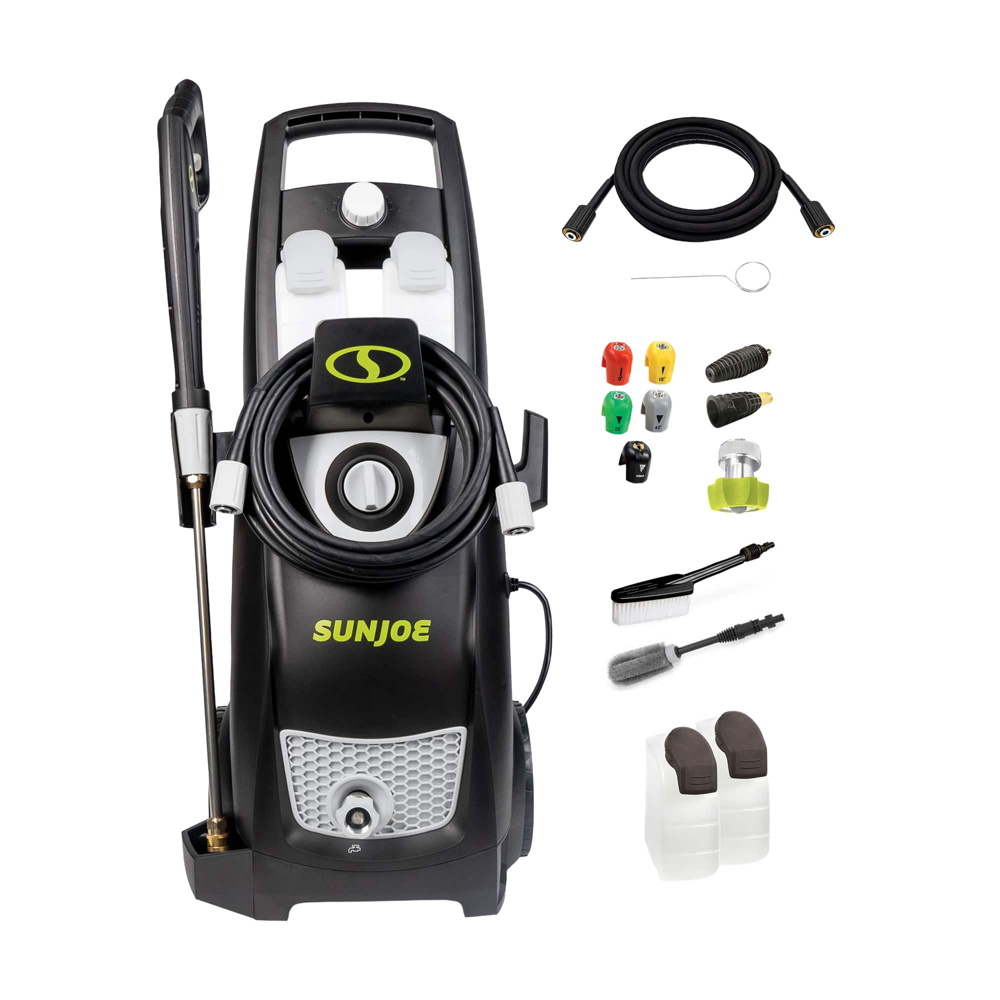 Sun Joe - Electric Pressure Washer, Portable Power Washer with Wheels, SPX3000-PK1 - Green