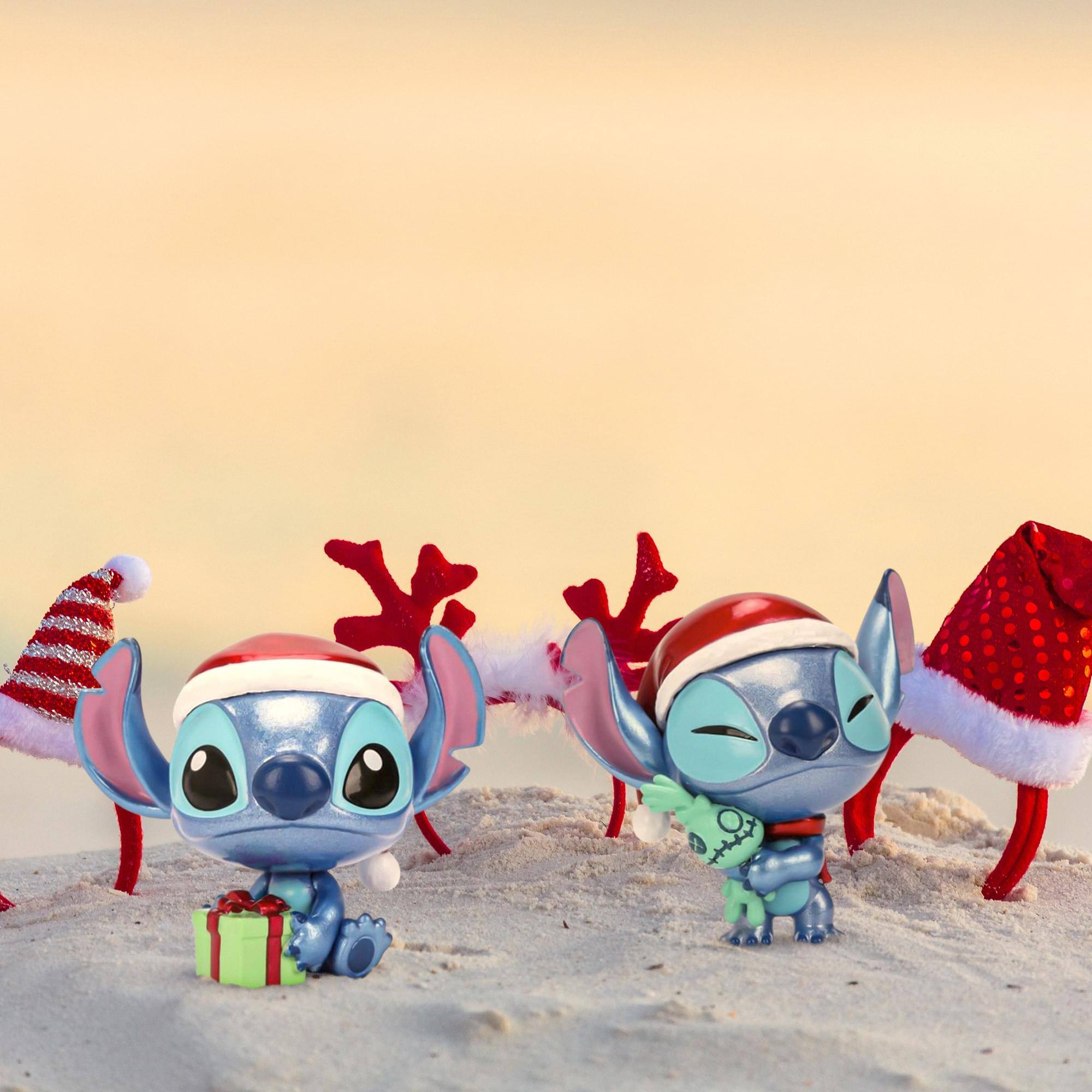Disney Stitch Holiday 2.5 Inch MetalFigs 4 Pack Multi Colored