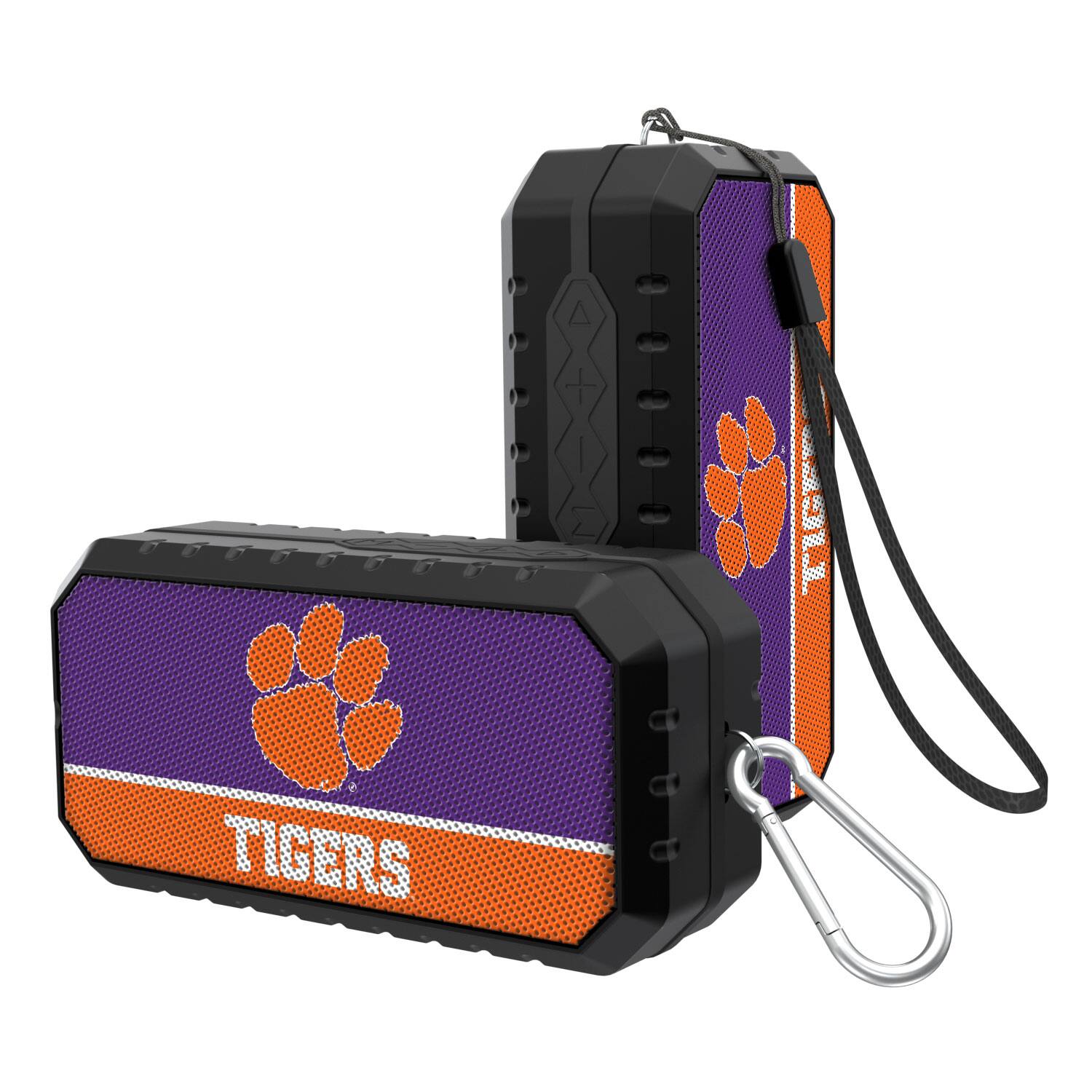 Front. Keyscaper - Clemson Tigers End Zone Water Resistant Bluetooth Speaker - Multicolor.