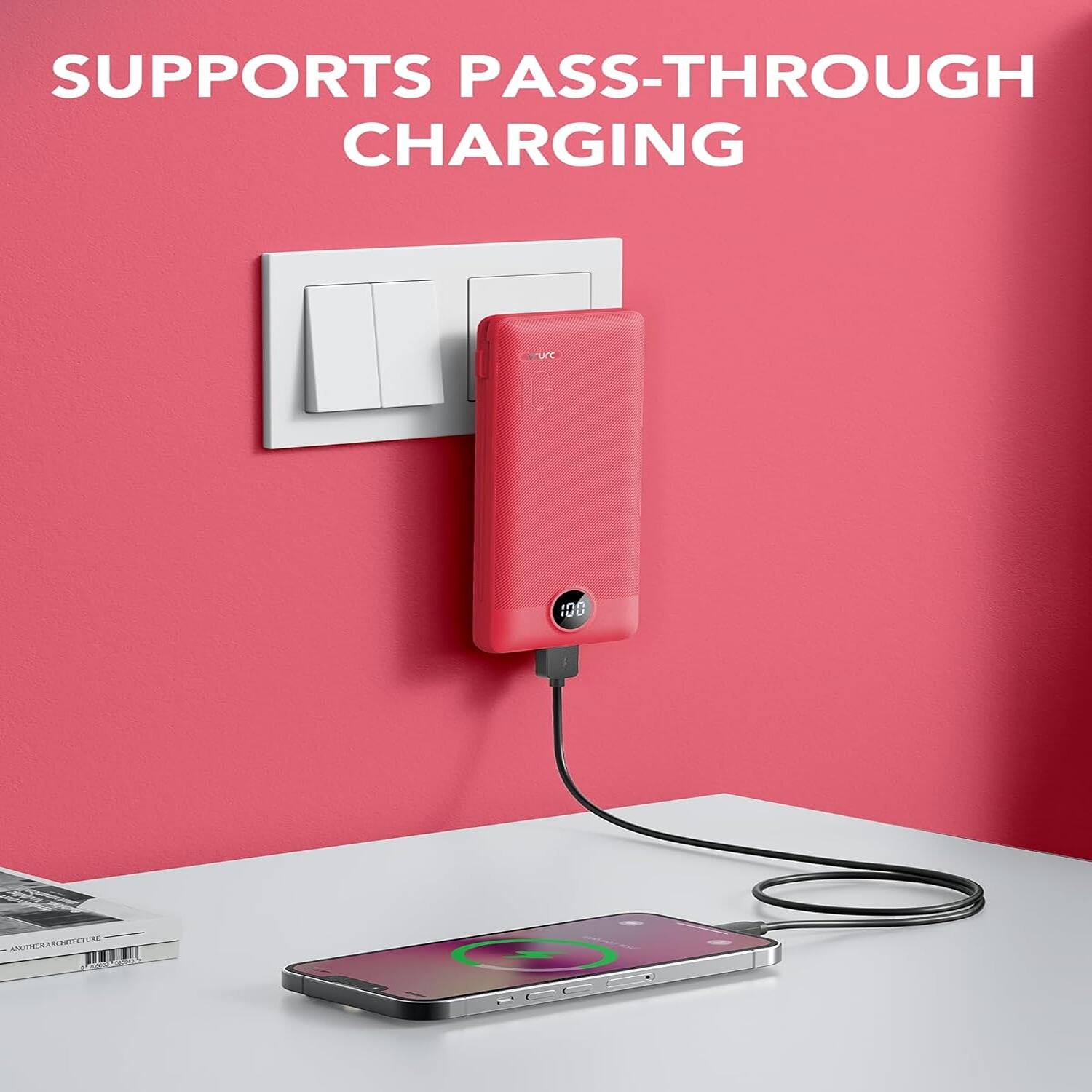 SUPPORTS PASS-THROUGH CHARGING urc 0 100 T1L UU