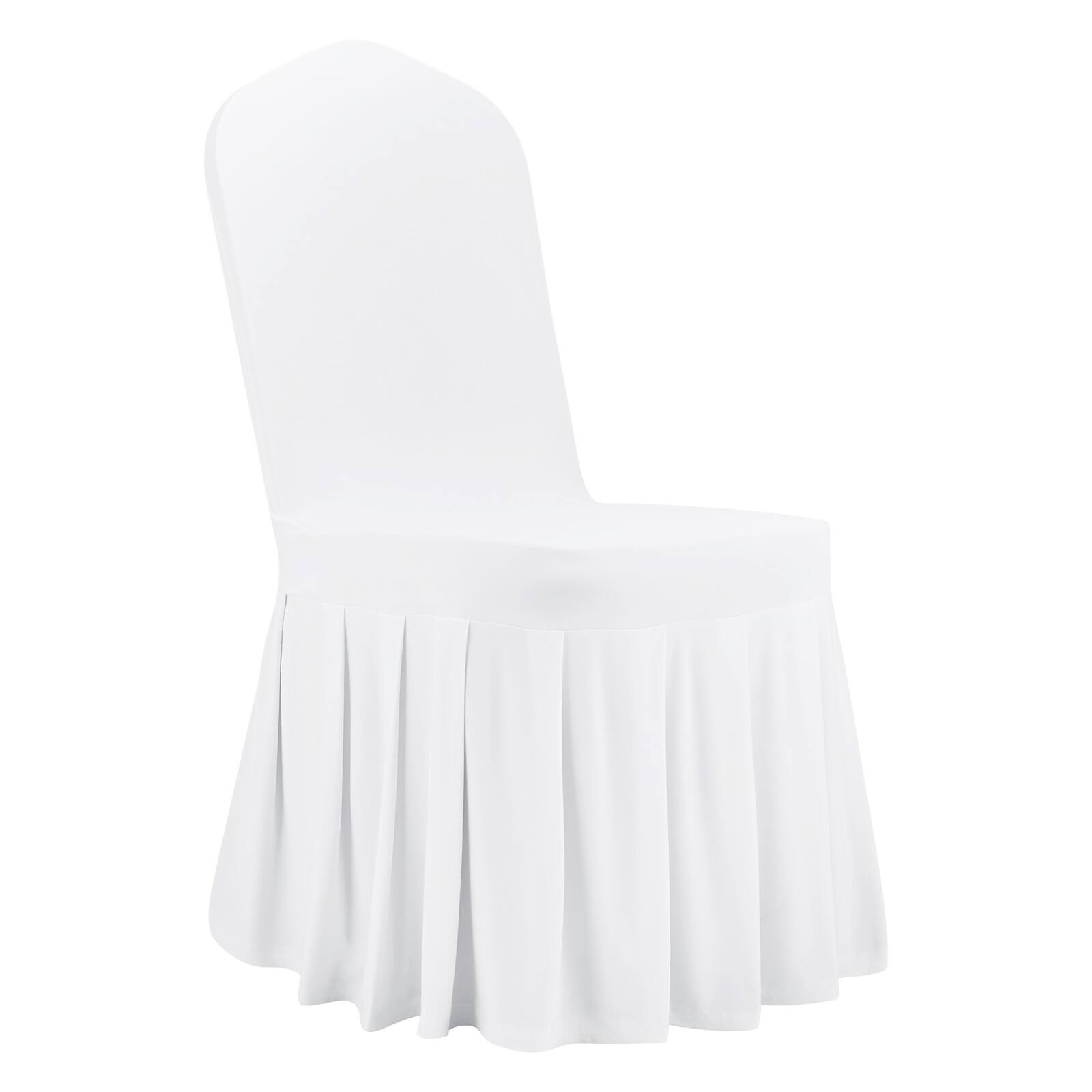 Alt View 5. VEVOR - 30 Pcs White Chair Covers, Polyester Spandex Chair Cover, Stretch Slipcovers for Wedding Party Dining Banquet - White.