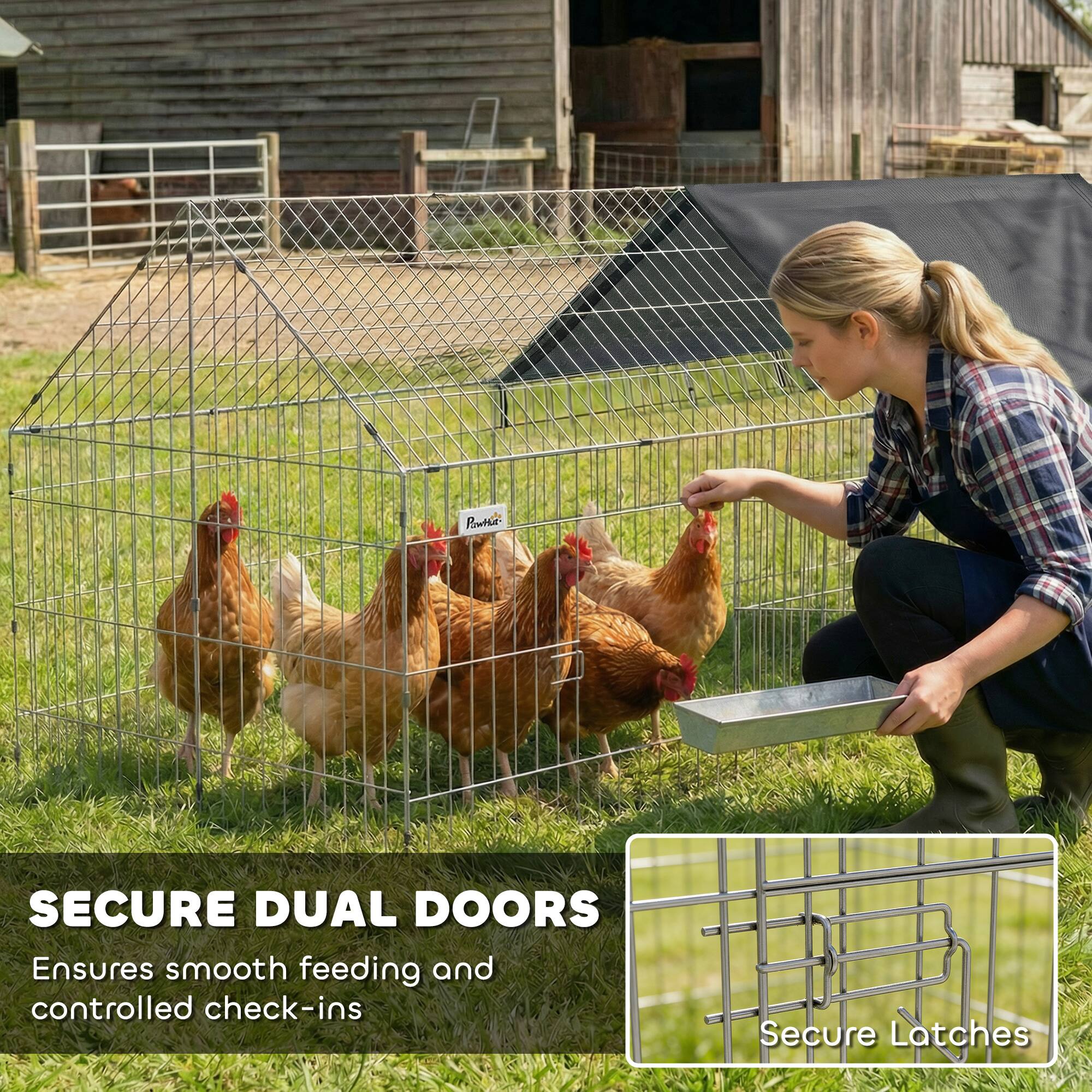 SECURE DUAL DOORS  
Ensures smooth feeding and controlled check-ins  

Secure Latches